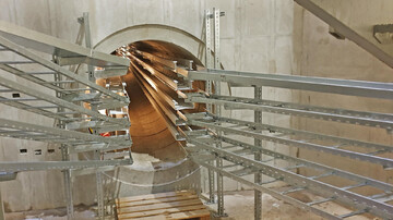 Cable support systems in an underground culvert